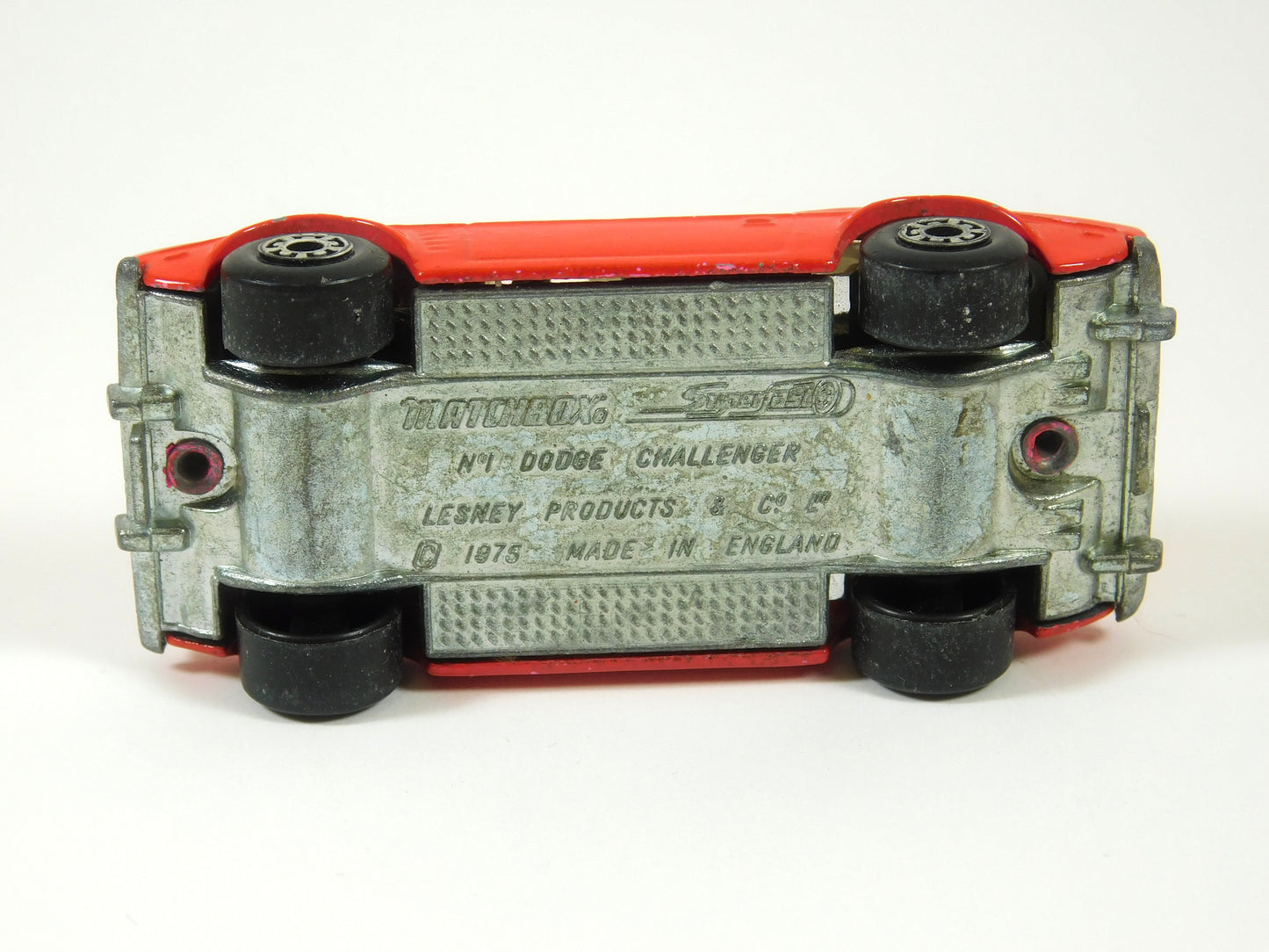 Vintage 1975 Matchbox Red Dodge Challenger