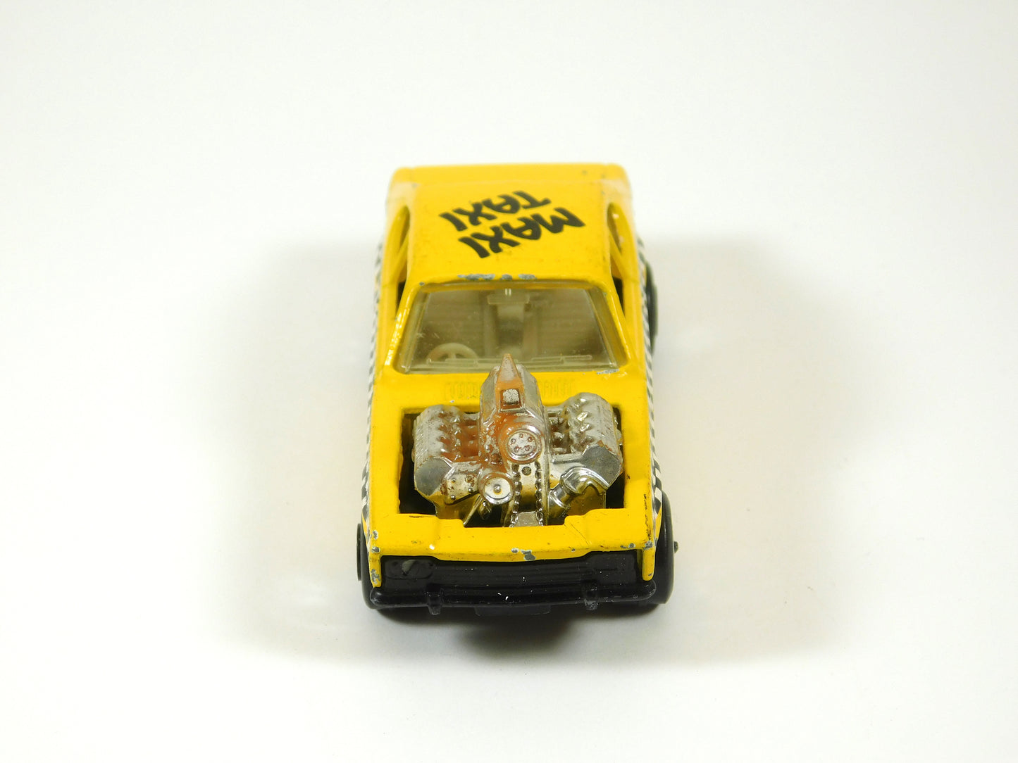 Vintage 1973 Matchbox Yellow Maxi Taxi Car