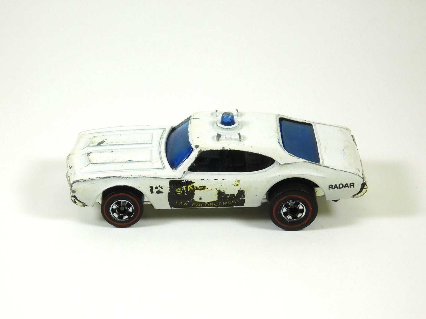 Vintage 1969 Hot Wheels Redline White State Police Car