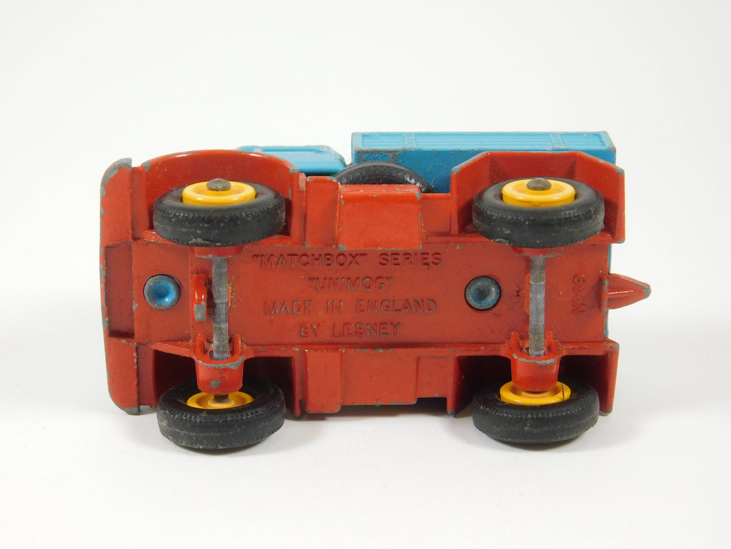 Vintage Blue Lesney Matchbox Unimog Truck