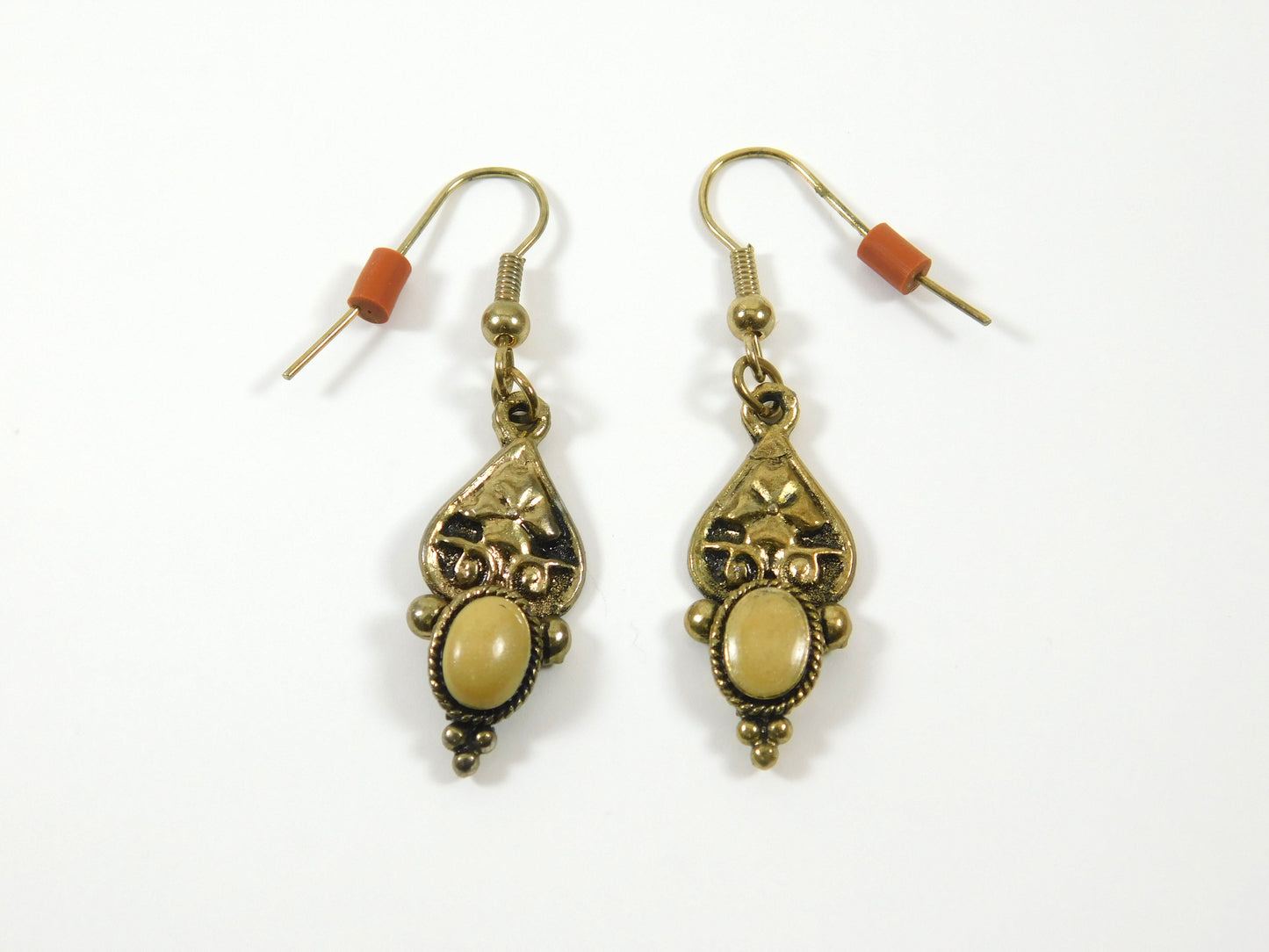 Vintage Sterling Silver 925 Victorian Style Dangle Earrings