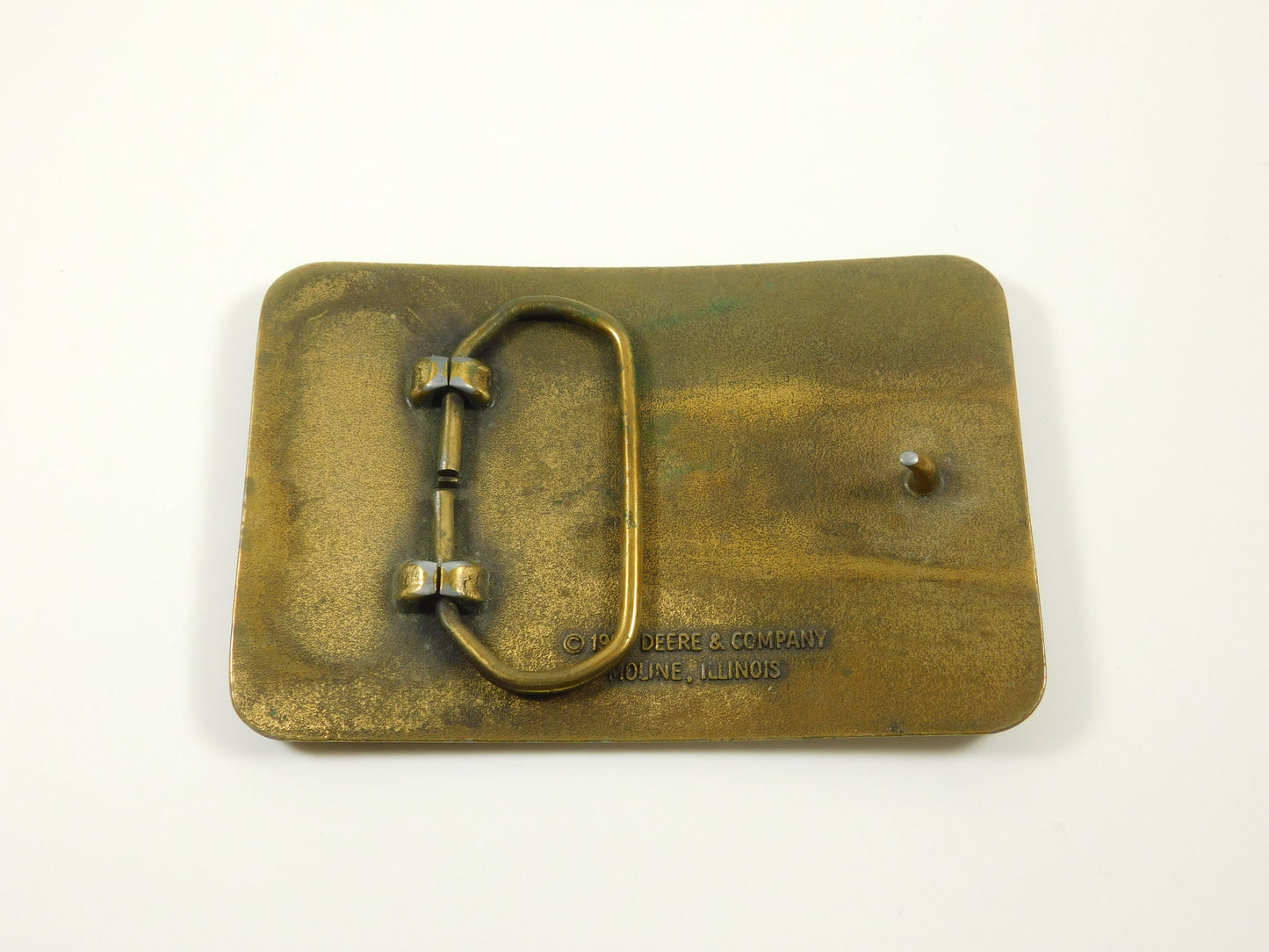 Vintage Metal John Deere Day "Working Together - A Way of Life" 1992 Belt Buckle