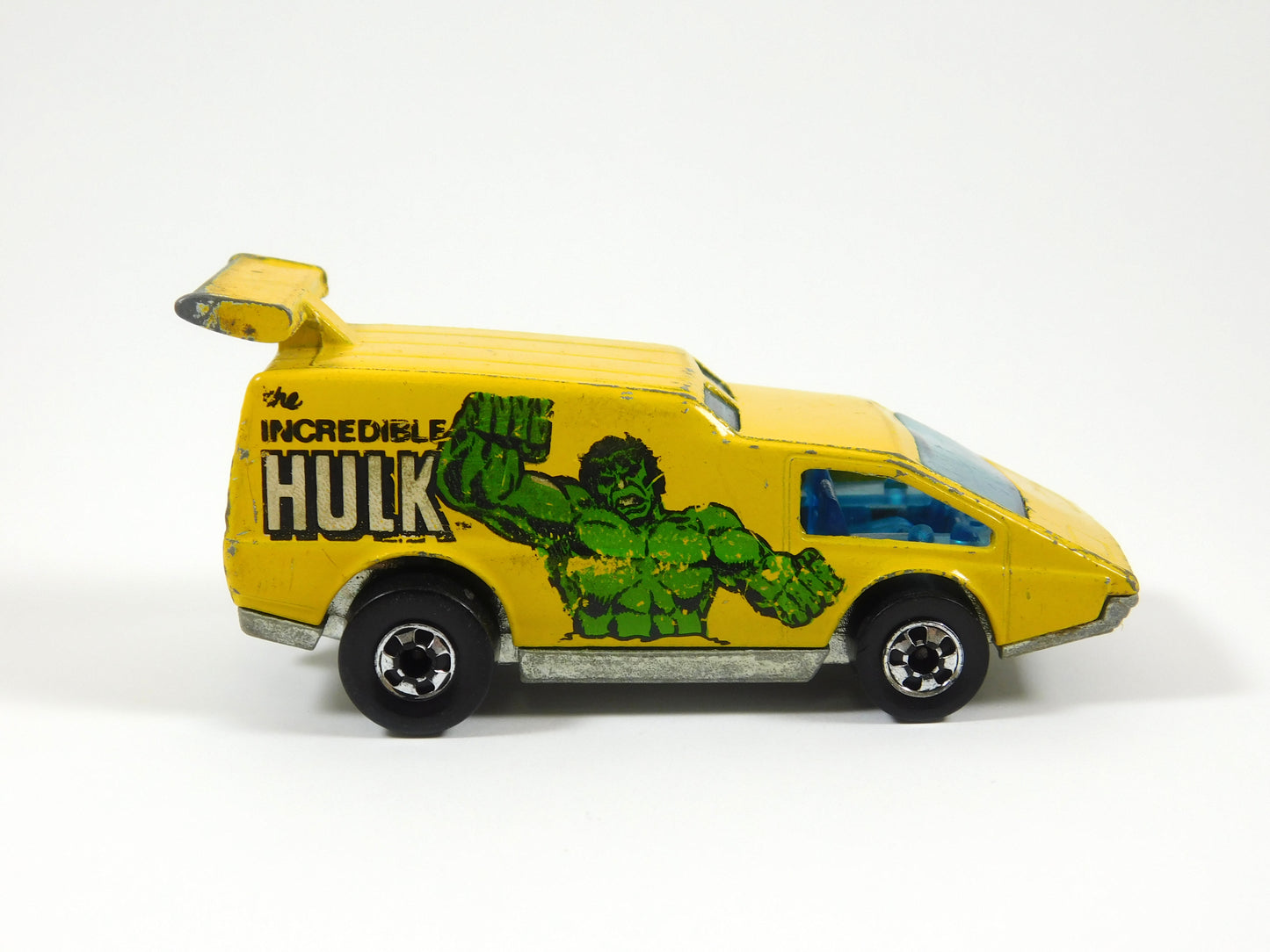 Vintage 1976 Hot Wheels Yellow Spoiler Sport The Incredible Hulk