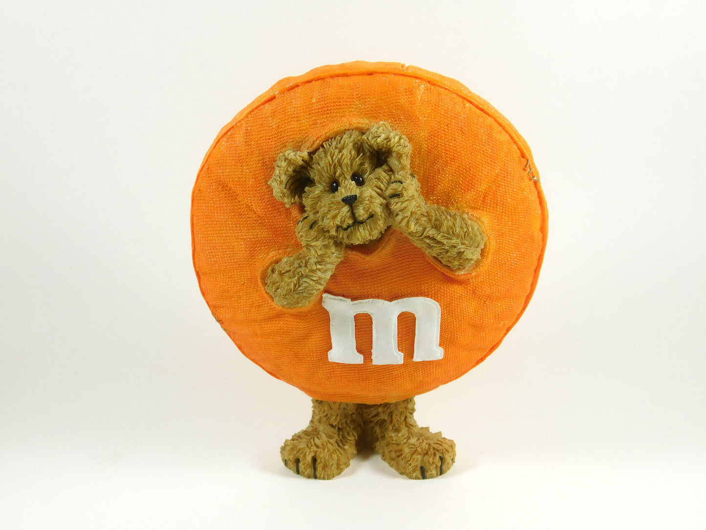 Boyd's Bears Teddy Dressed as Orange M&M Figurine