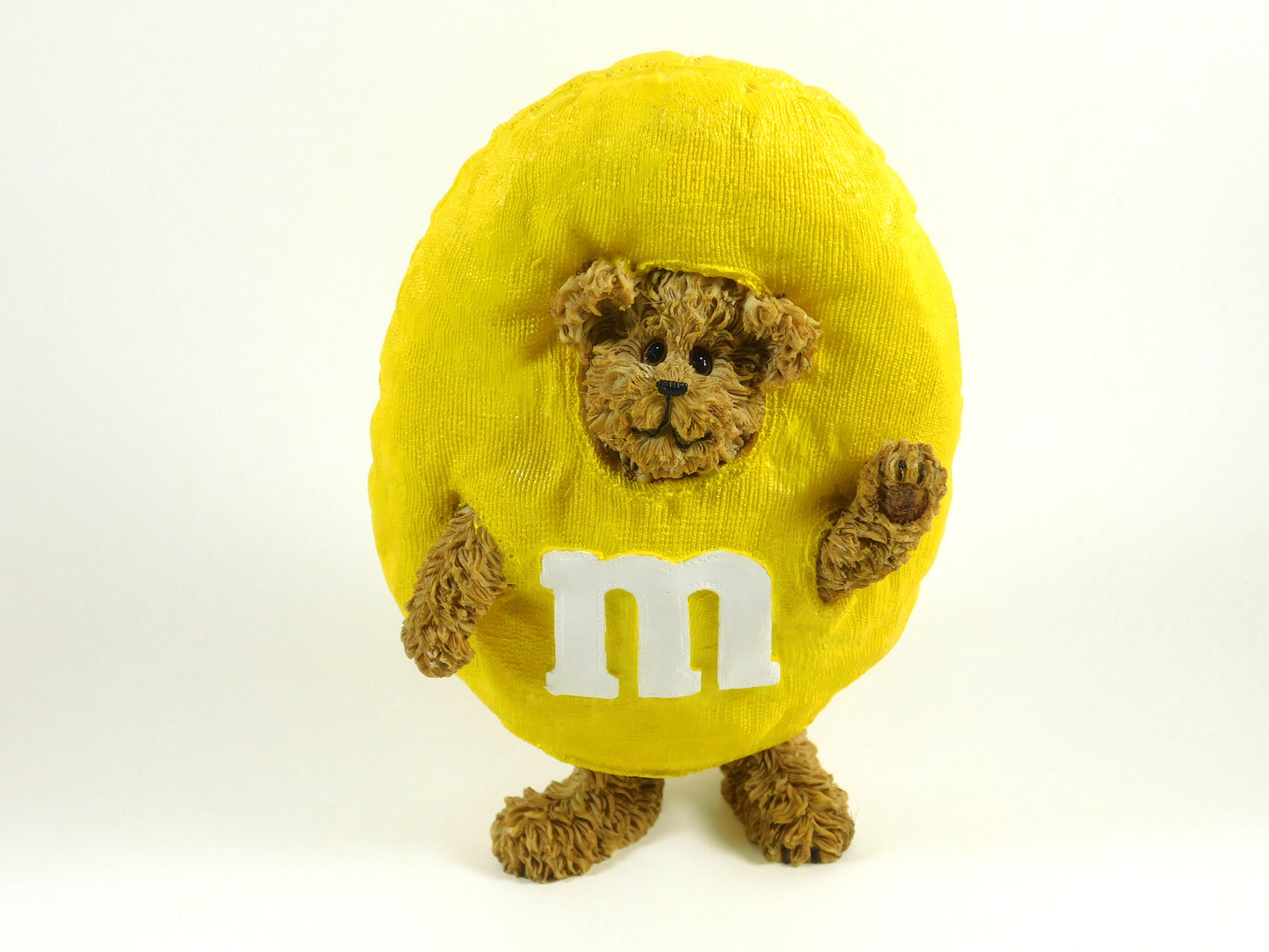 Boyd's Bears Wearing Yellow M&M Costume Figurine