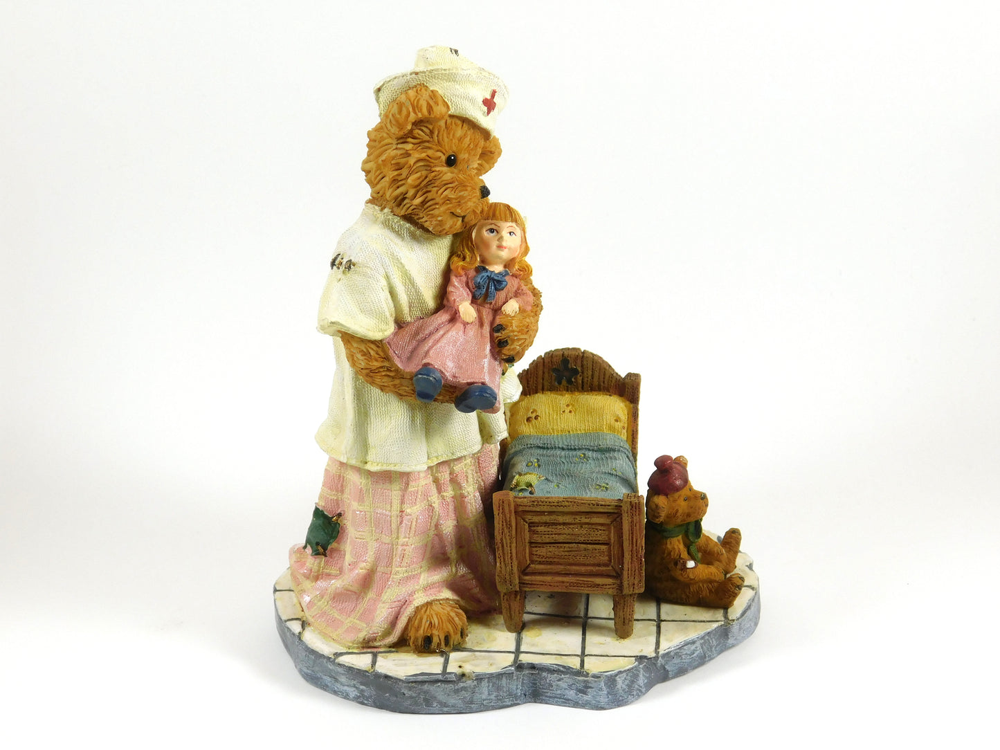 Boyd's Bears Annie Nursley Her Lil' Friends... All Better Now Bearstone Figurine