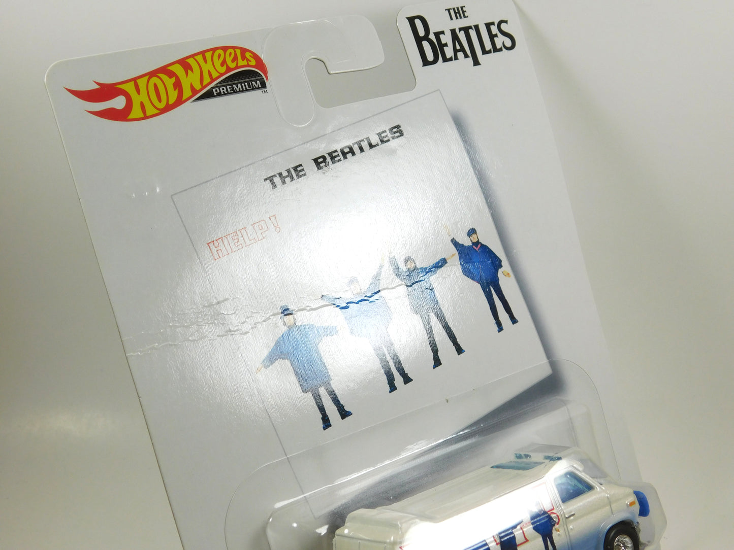 Hot Wheels Premium The Beatles HELP! White Custom GMC Panel Van Real Riders 2/5