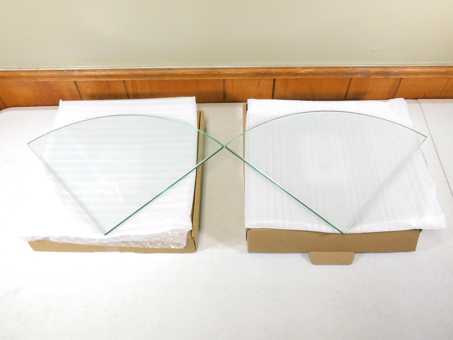 Set of 2 Sayayo Glass Corner Shower Shelves