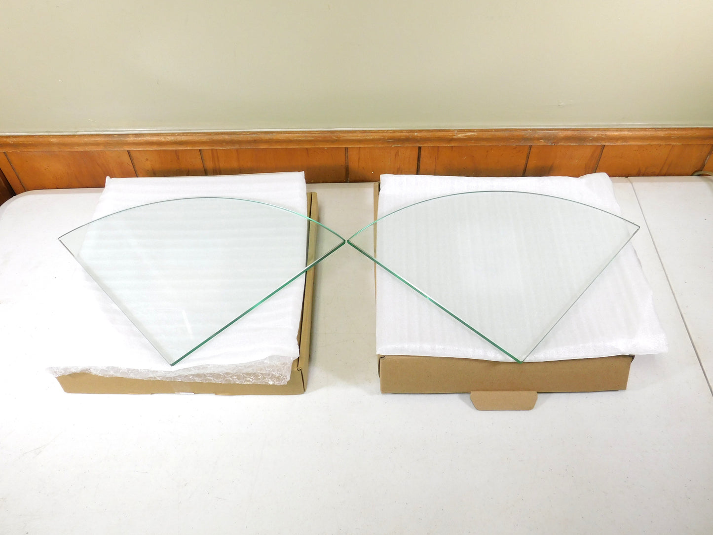 Set of 2 Sayayo Glass Corner Shower Shelves