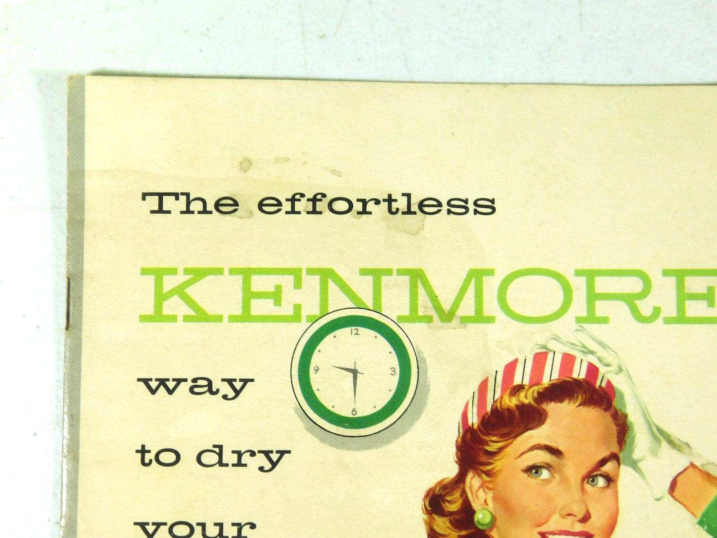 Vintage 1956 The Effortless Kenmore Way To Dry Your Clothes Book Manual