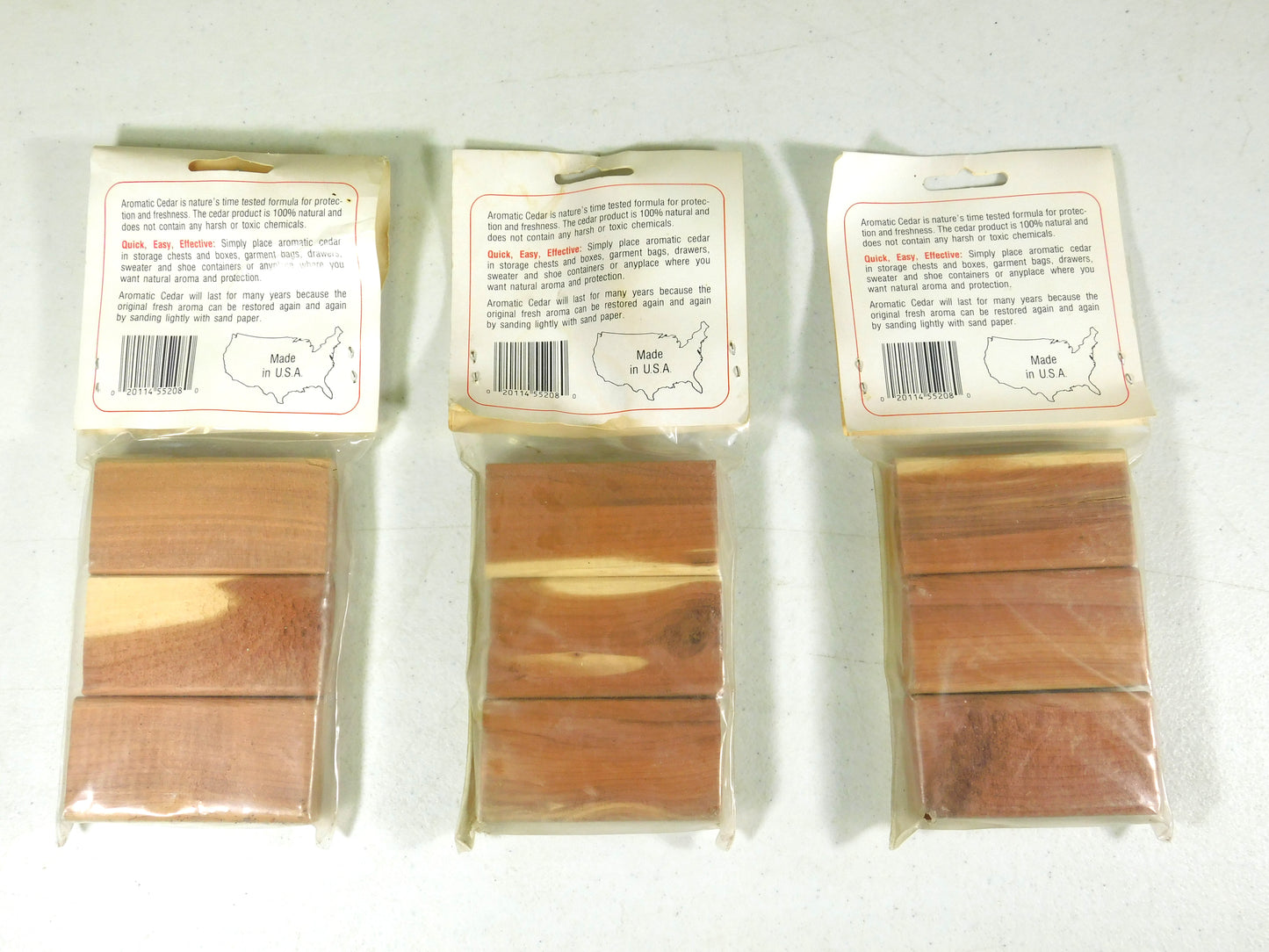 3 Packs of All natural Aromatic Cedar Blocks