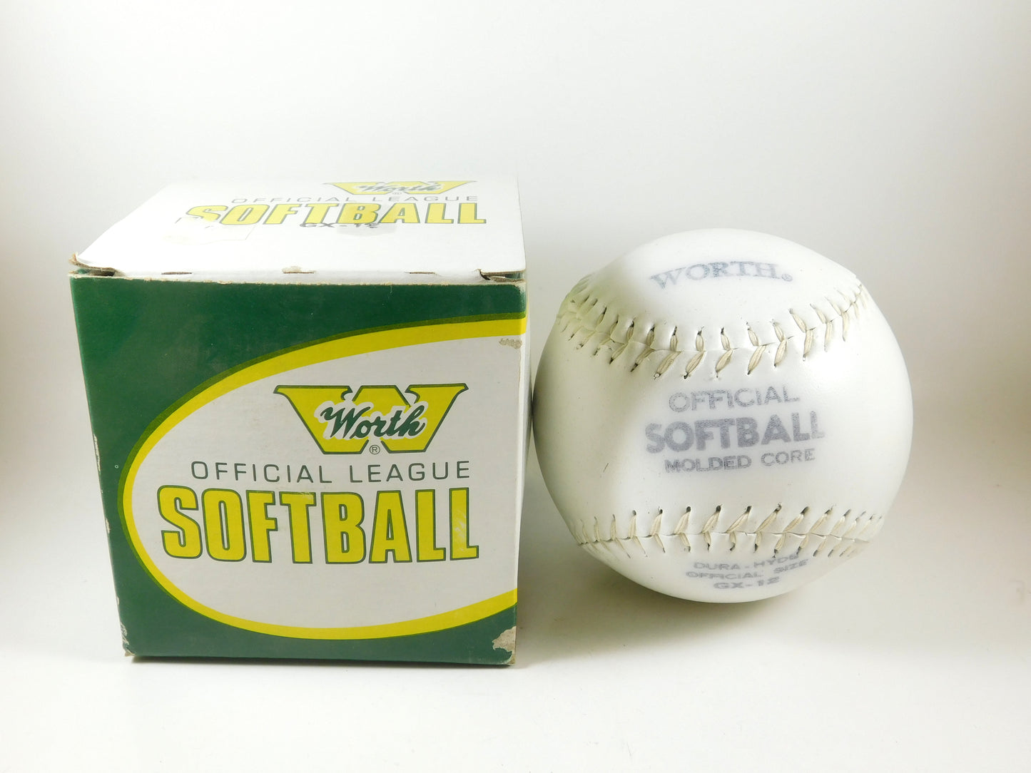 Vintage Worth Official League Softball with Box