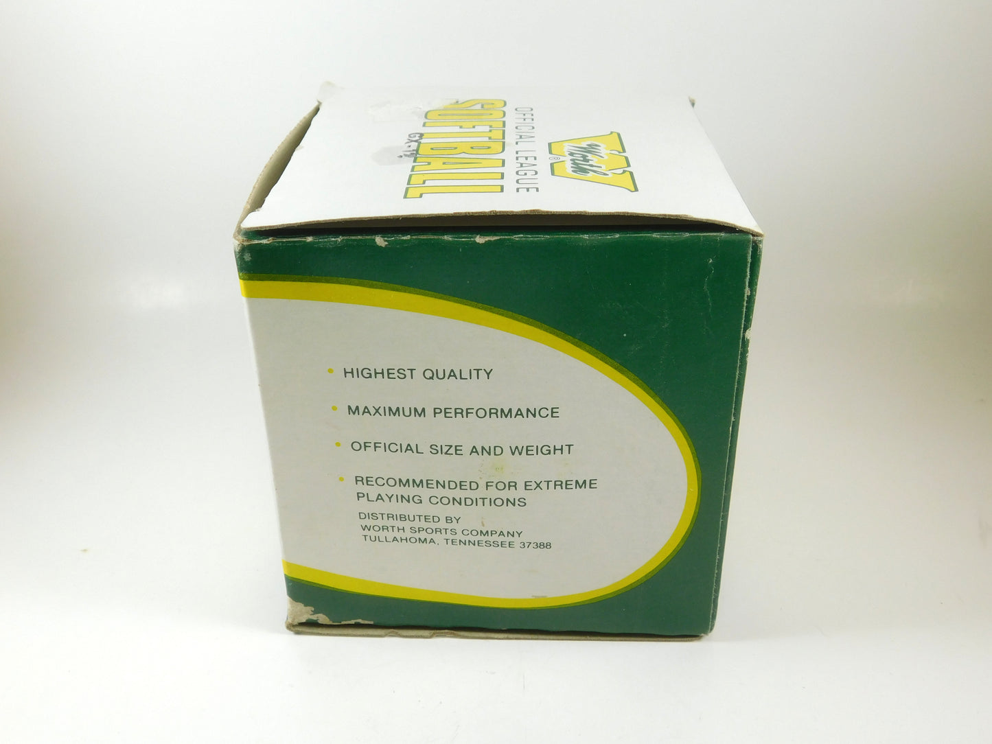 Vintage Worth Official League Softball with Box