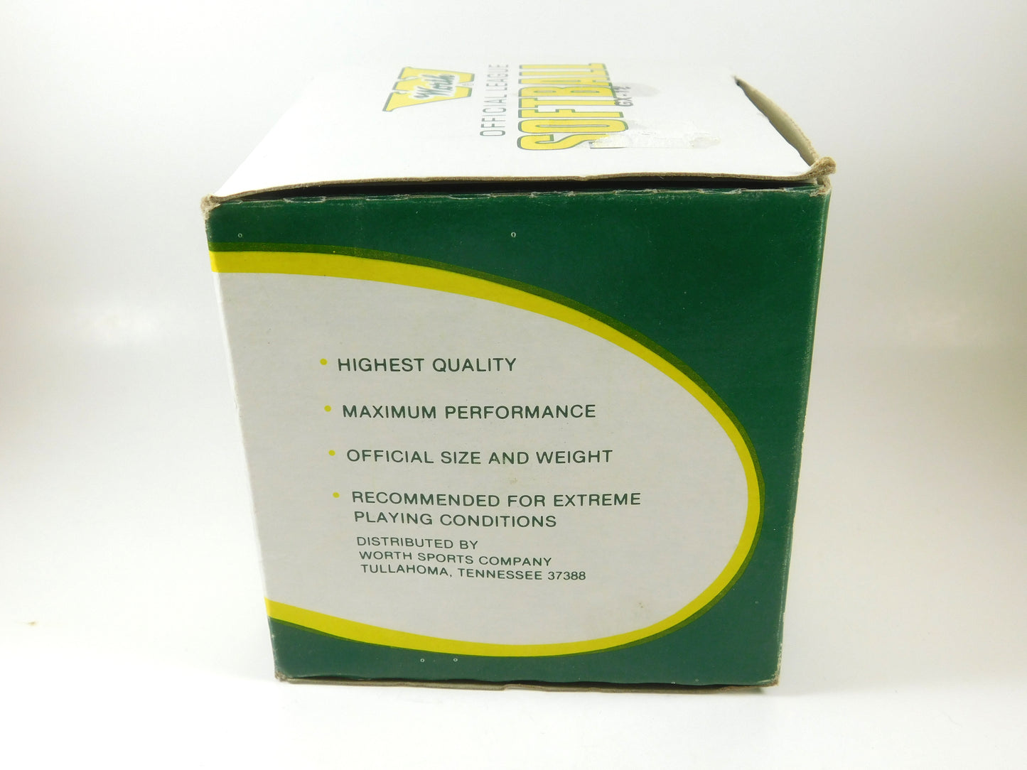 Vintage Worth Official League Softball with Box