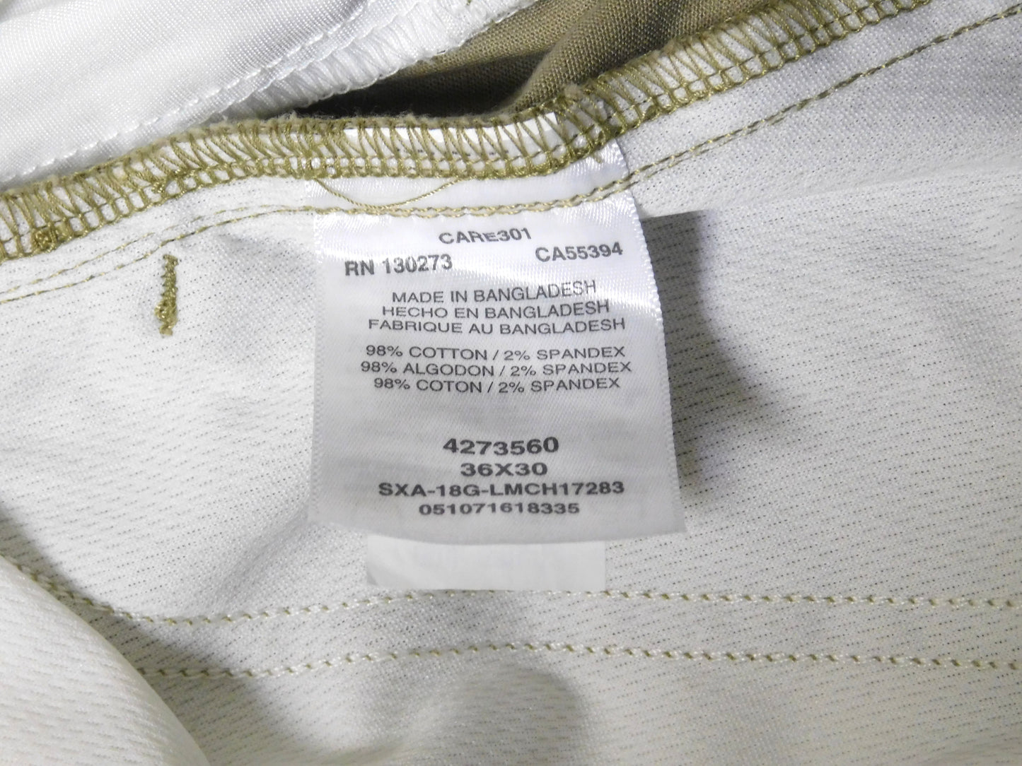 Lee Performance Series Extreme Comfort Straight Fit Pants 36 x 30