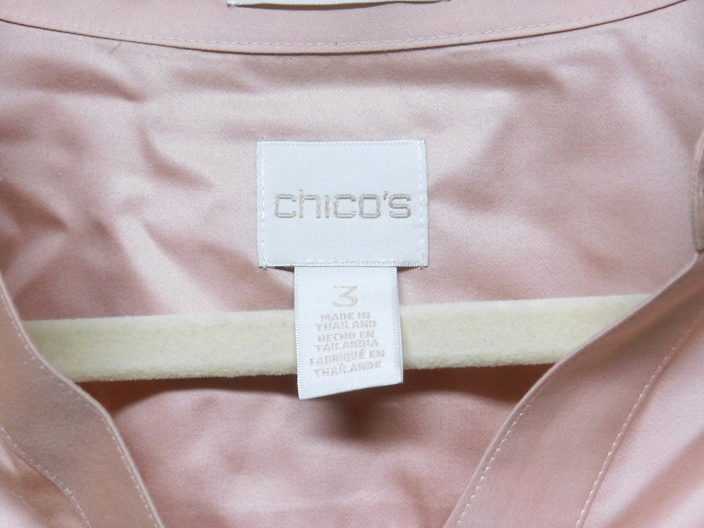 Chico's Womens Button Up Dress Shirt Size 3