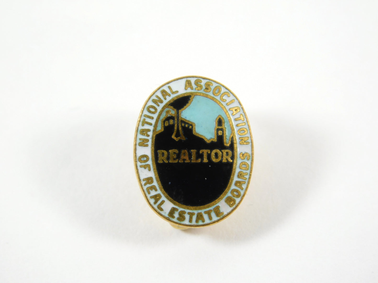 Gold Tone National Association of Real Estate Boards Lapel Pin