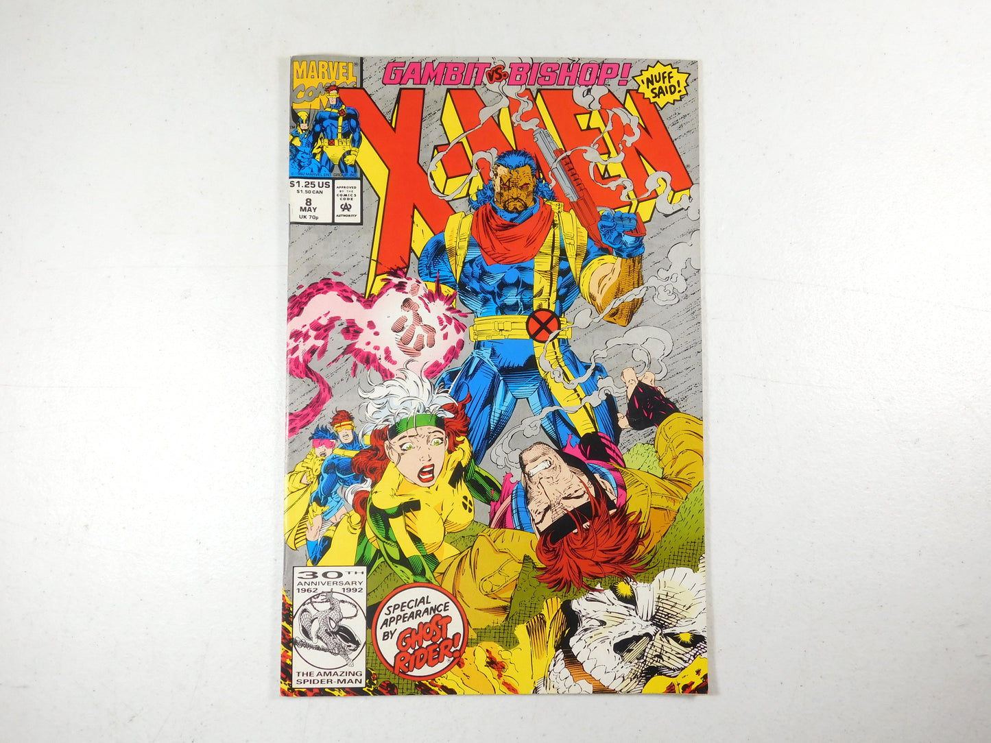 1992 Marvel X-Men Gambit VS. Bishop Comic Book #8 May