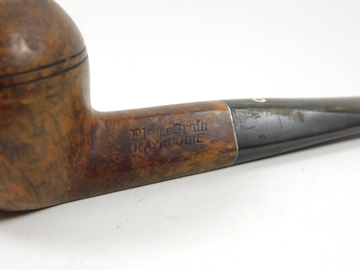 Vintage Kaywoodie Flame Grain Tobacco Smoking Pipe