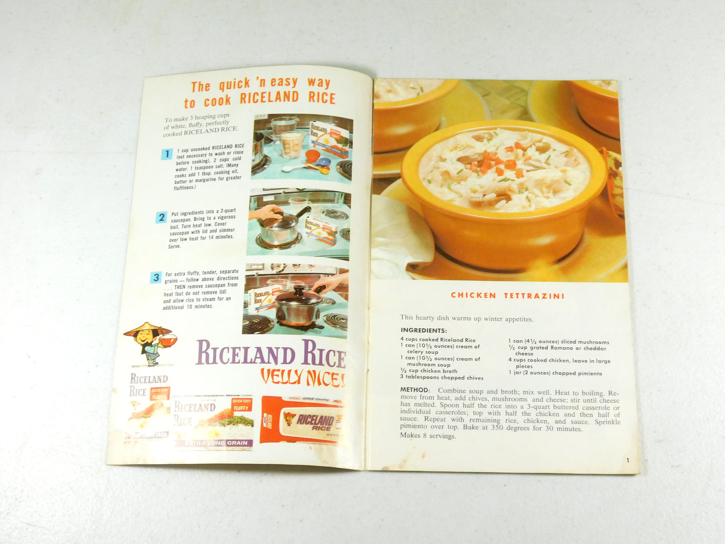 Vintage Riceland Rice Cook Book