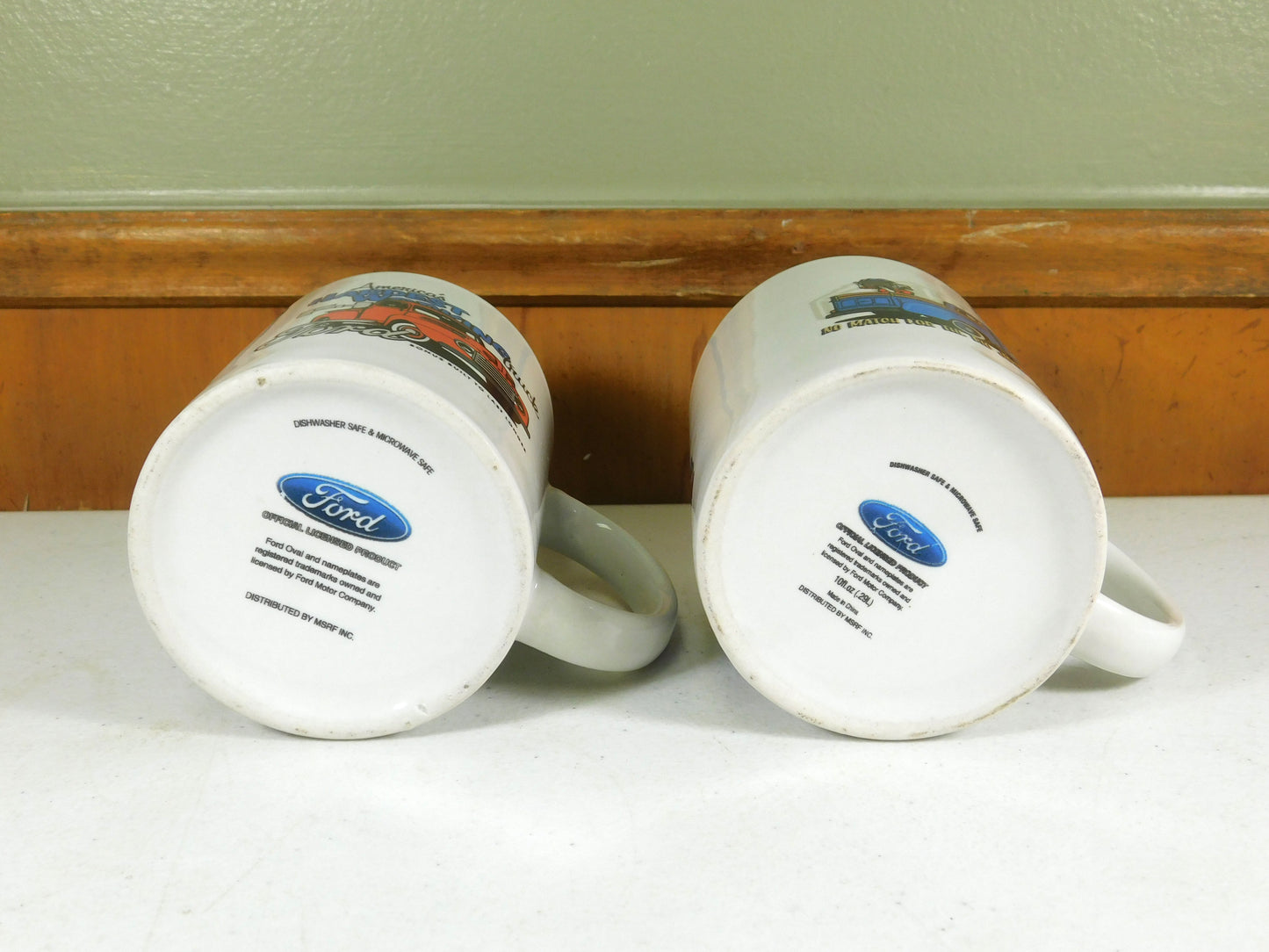 2 White Ford Truck Mugs America's Hardest Working Truck No Match For Big Jobs