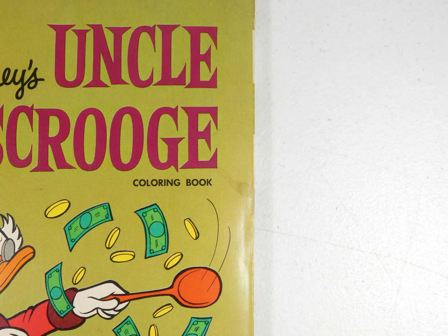 Vintage 1966 Walt Disney's Uncle Scrooge Coloring Book