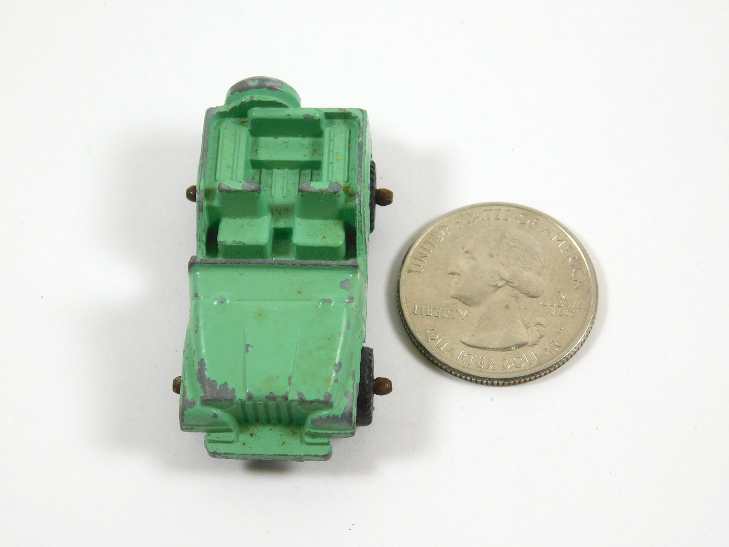 Vintage Green Midgetoy Jeep Toy Car