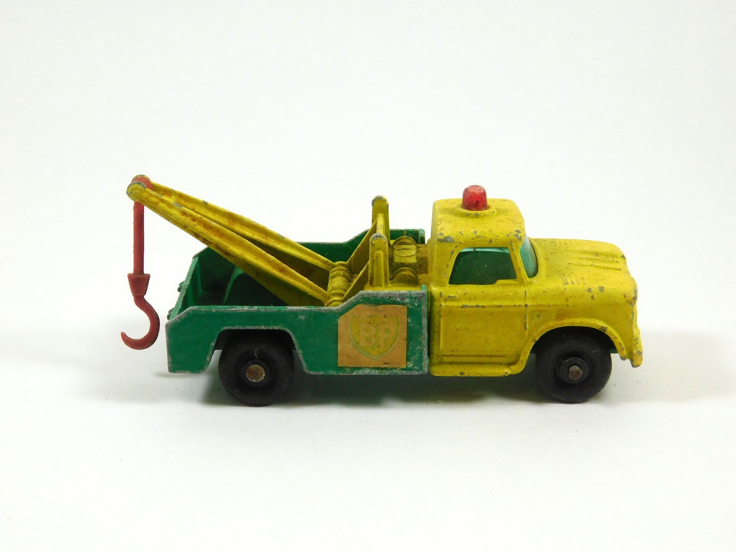 Vintage Matchbox Green and Yellow Dodge Wreck Truck