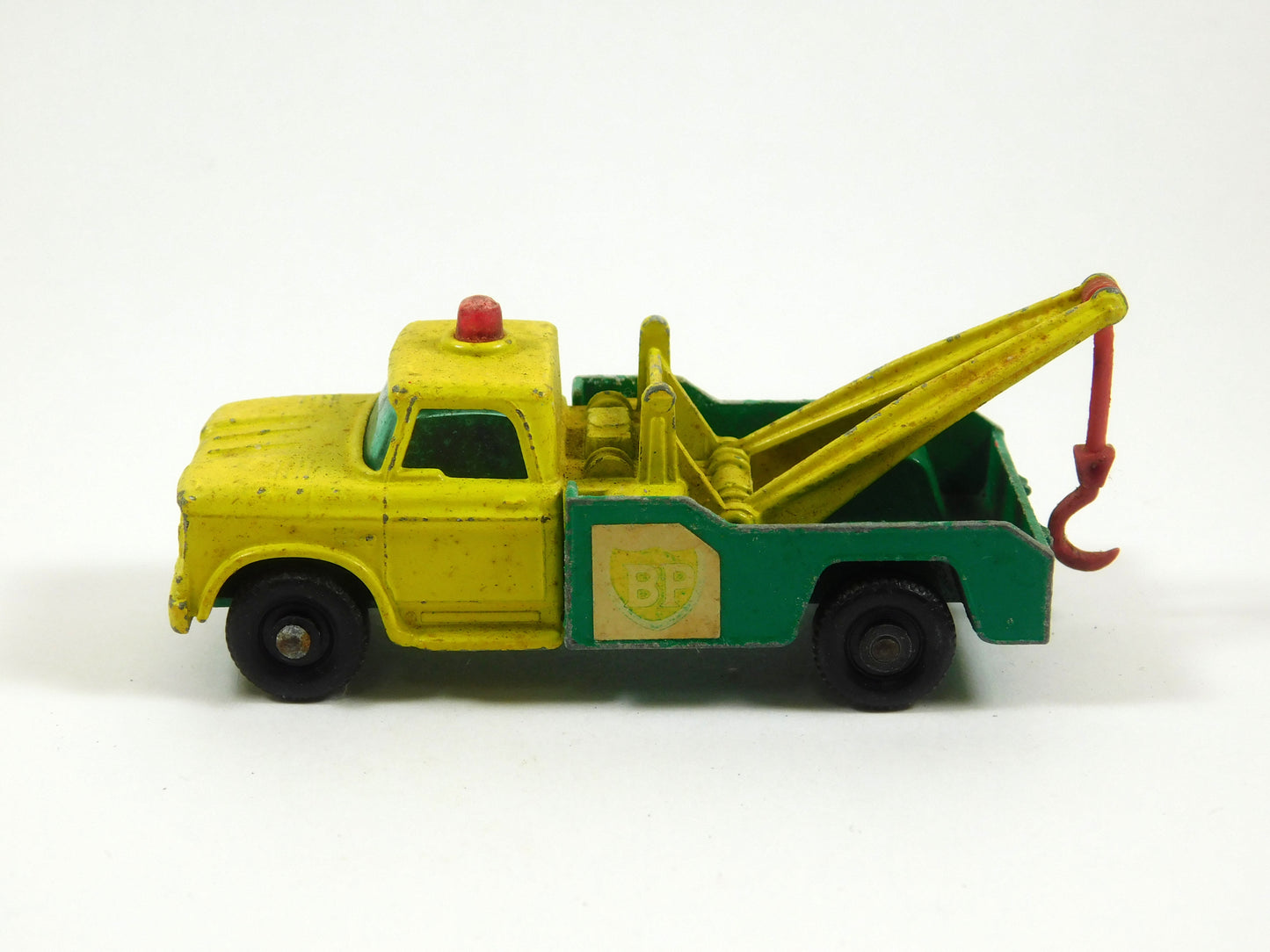Vintage Matchbox Green and Yellow Dodge Wreck Truck