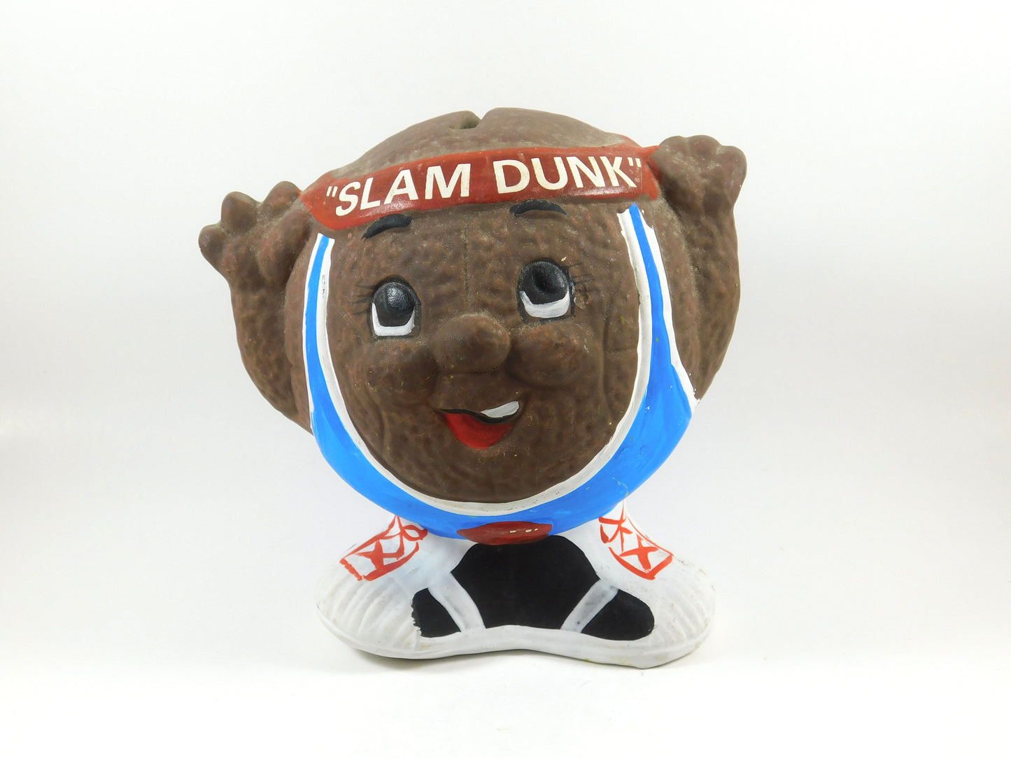 Vintage "Slam Dunk" Basketball Piggy Bank