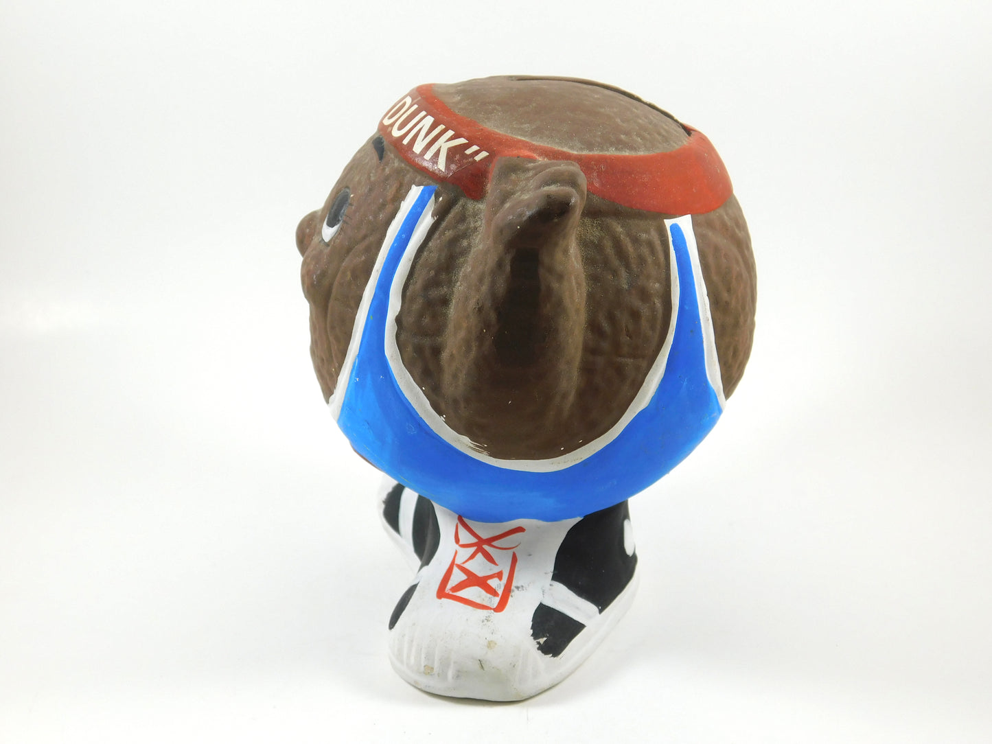 Vintage "Slam Dunk" Basketball Piggy Bank