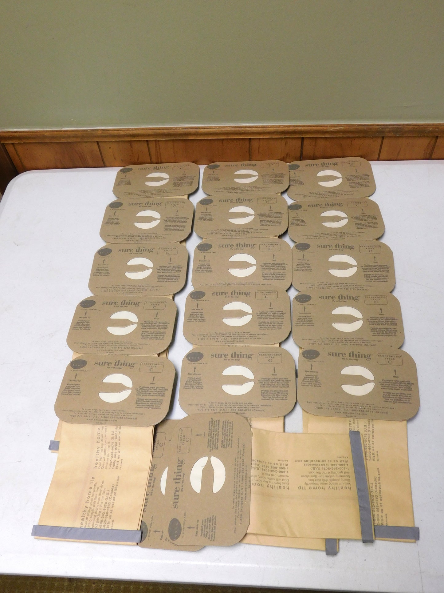 17 Aerus by Electrolux Sure Thing Style C Sweeper Vaccum Filter Bags