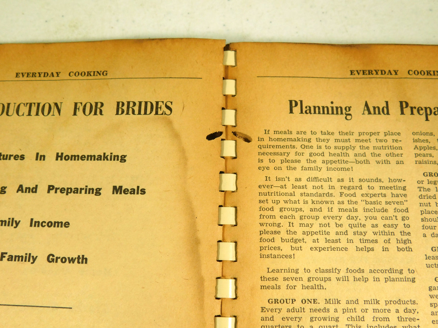 Vintage Everyday Cooking with Introduction for Brides Cookbook Farmers Guide