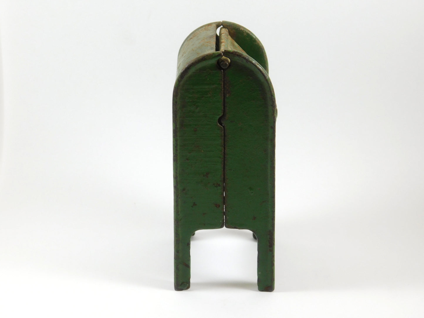Vintage Green Metal US Mail Post Office Box Piggy Bank