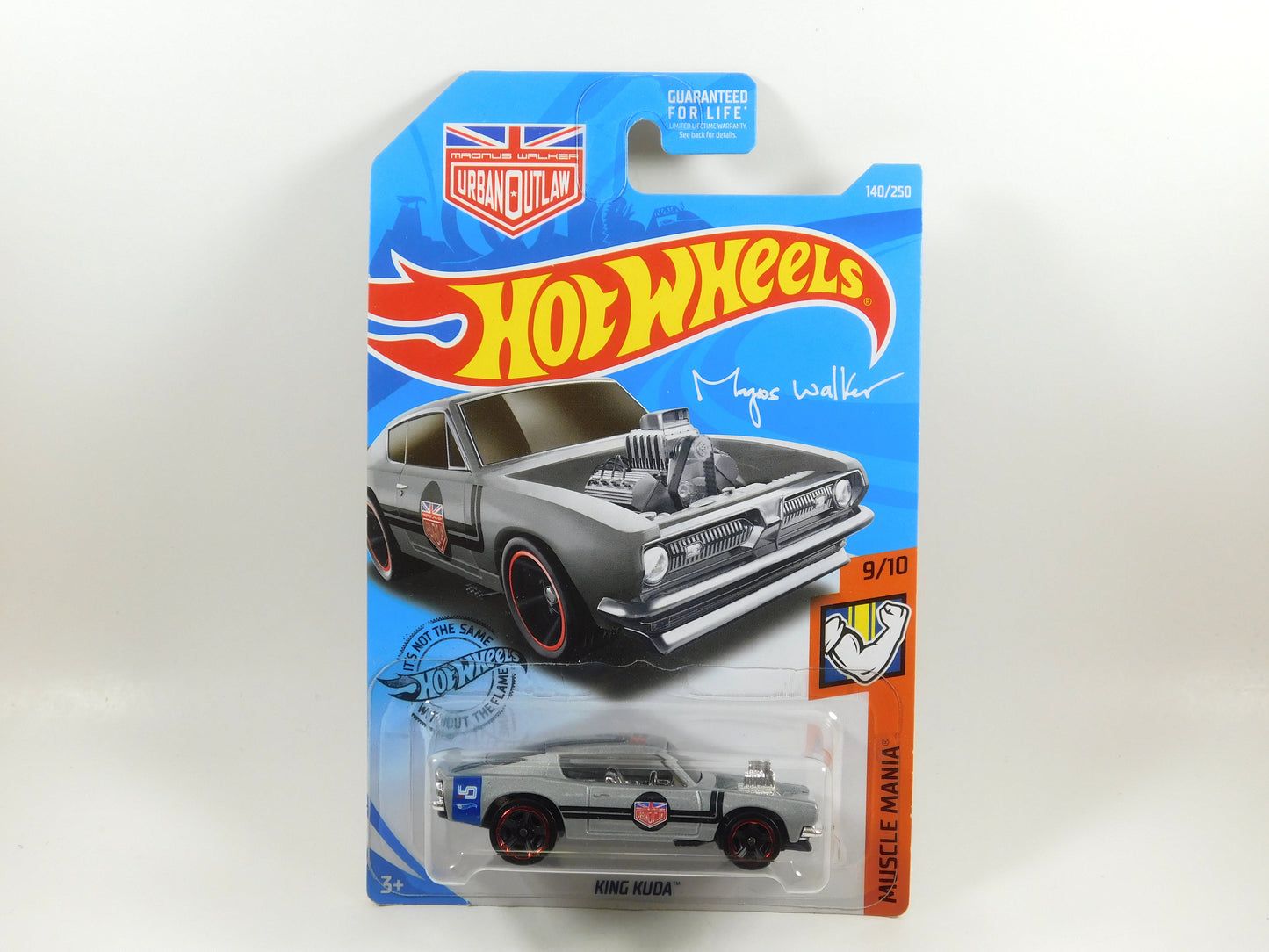 2 Hot Wheels King Kuda Muscle Mania Cars Red/Gray Magnus Walker Urban Outlaws