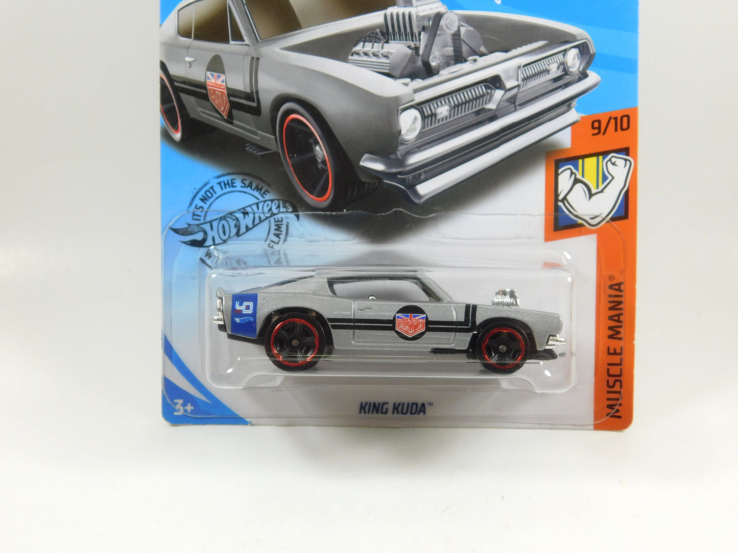 2 Hot Wheels King Kuda Muscle Mania Cars Red/Gray Magnus Walker Urban Outlaws