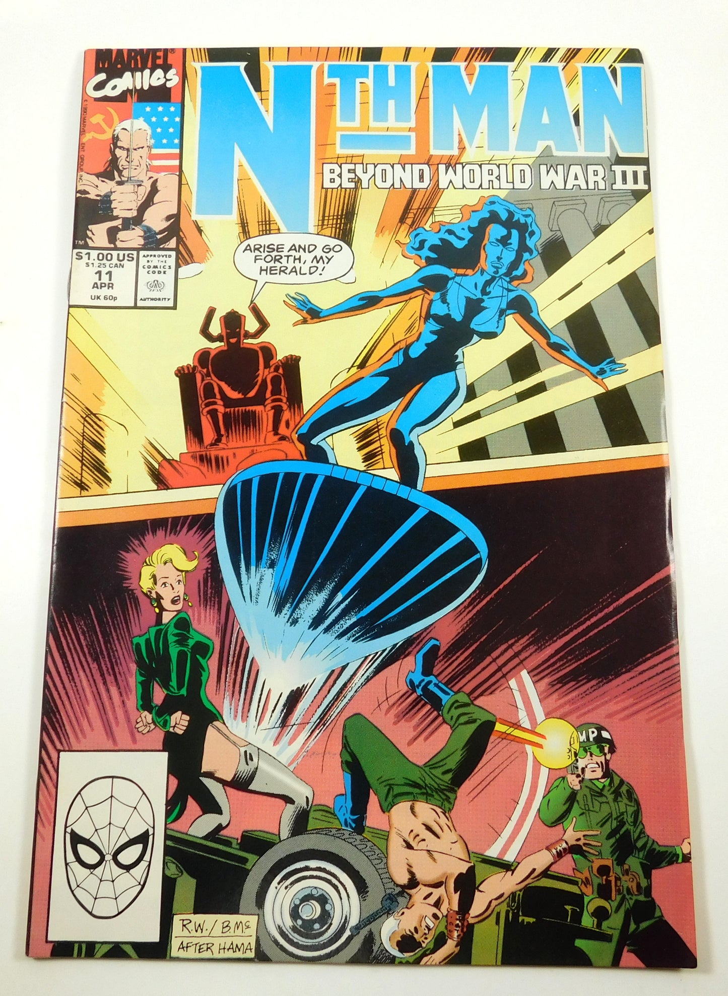 1990 Nth Man #11 Beyond World War III Marvel Comic Book
