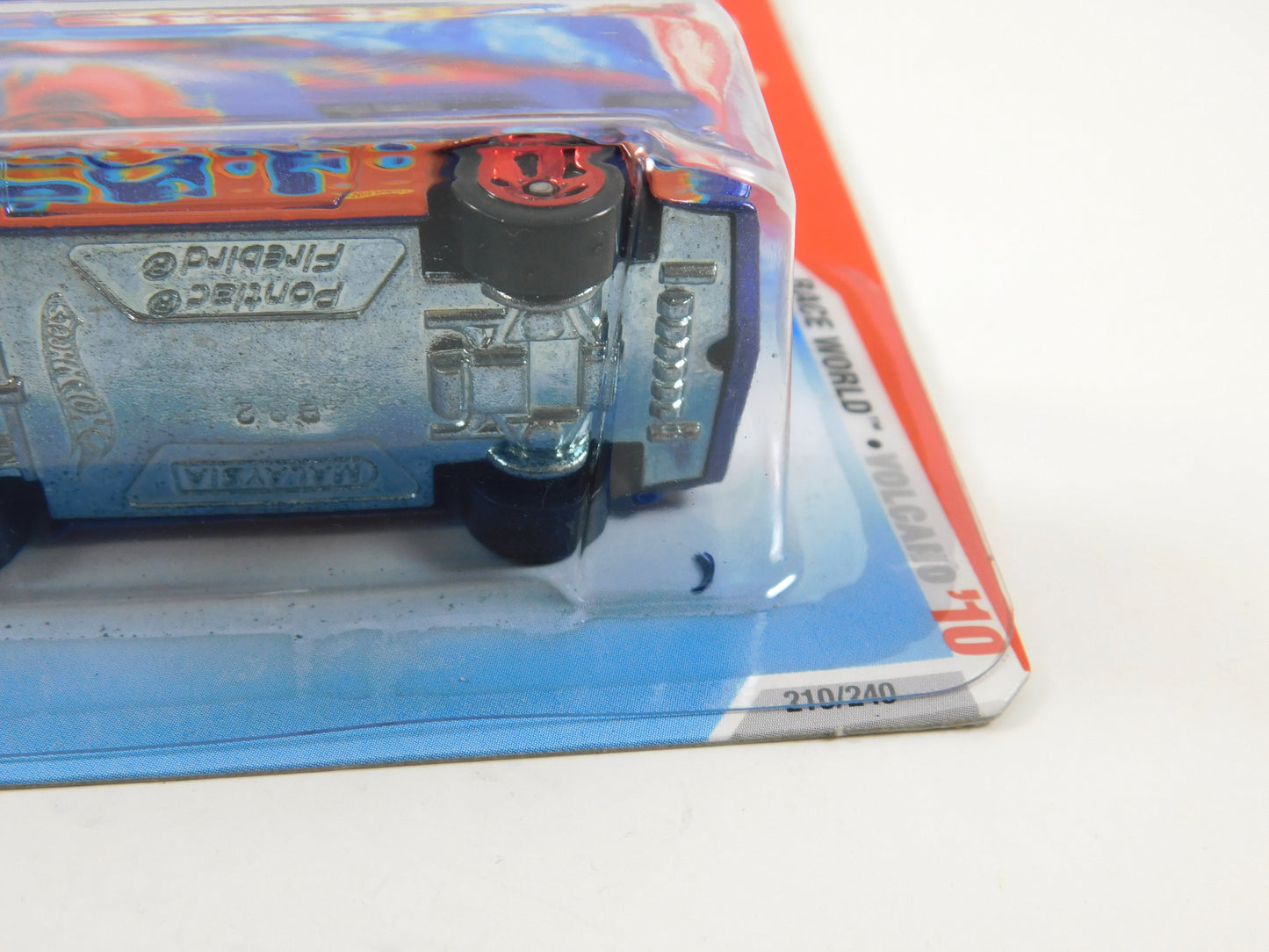Hot Wheels Hot Bird Race World Volcano '10 Blue with Red Flames