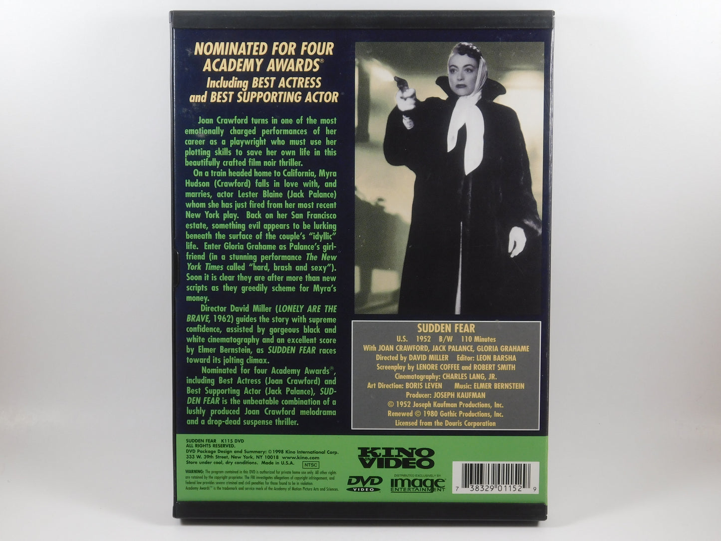 Sudden Fear (DVD, 1999)