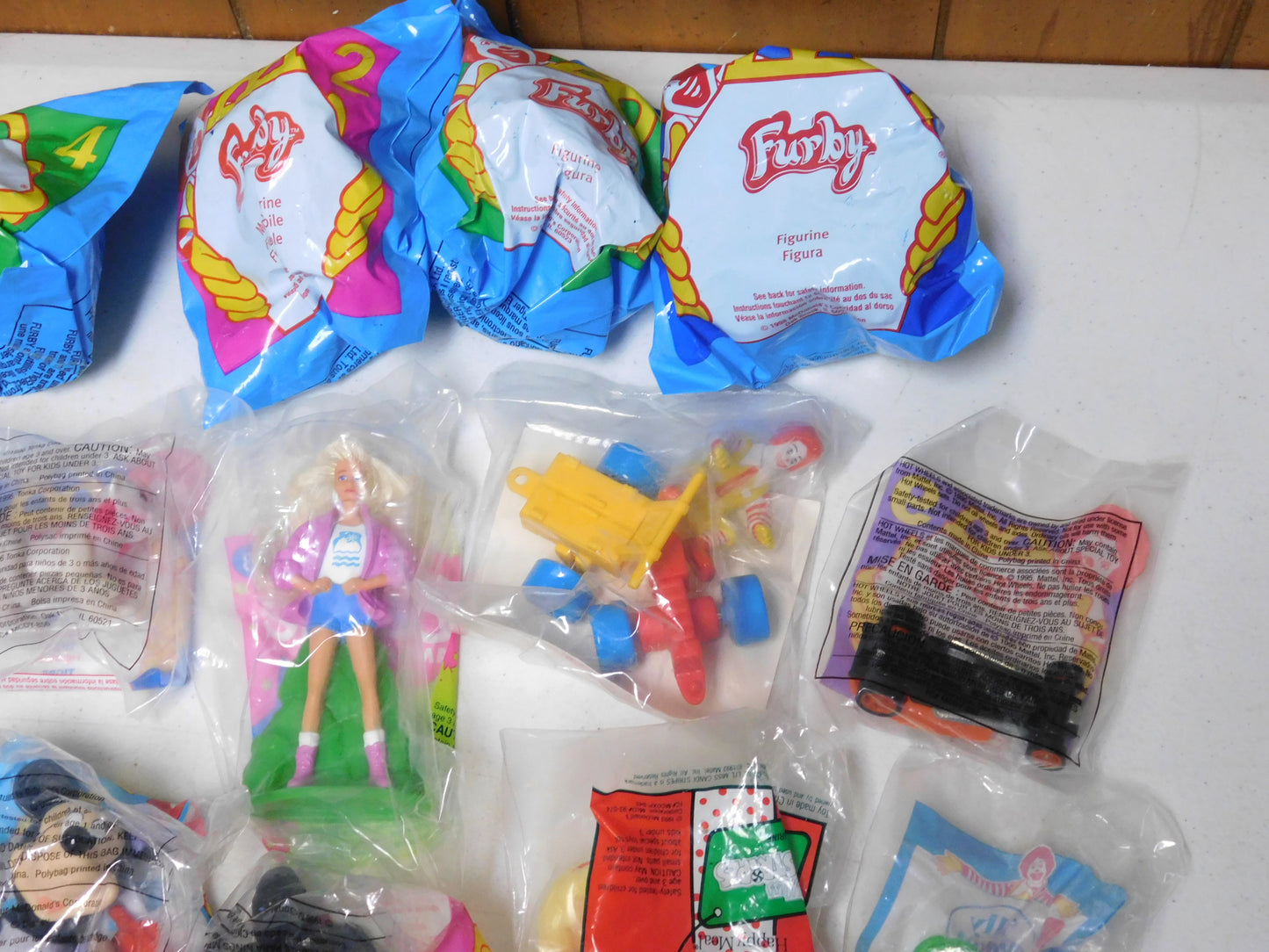 Lot of 22 Mixed McDonald's Happy Meal Toys Furby, Barbie, Hot Wheels, Ronald
