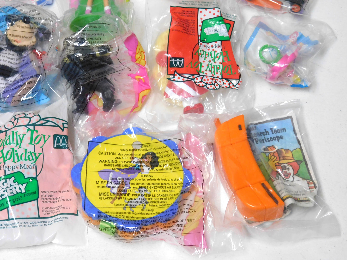 Lot of 22 Mixed McDonald's Happy Meal Toys Furby, Barbie, Hot Wheels, Ronald