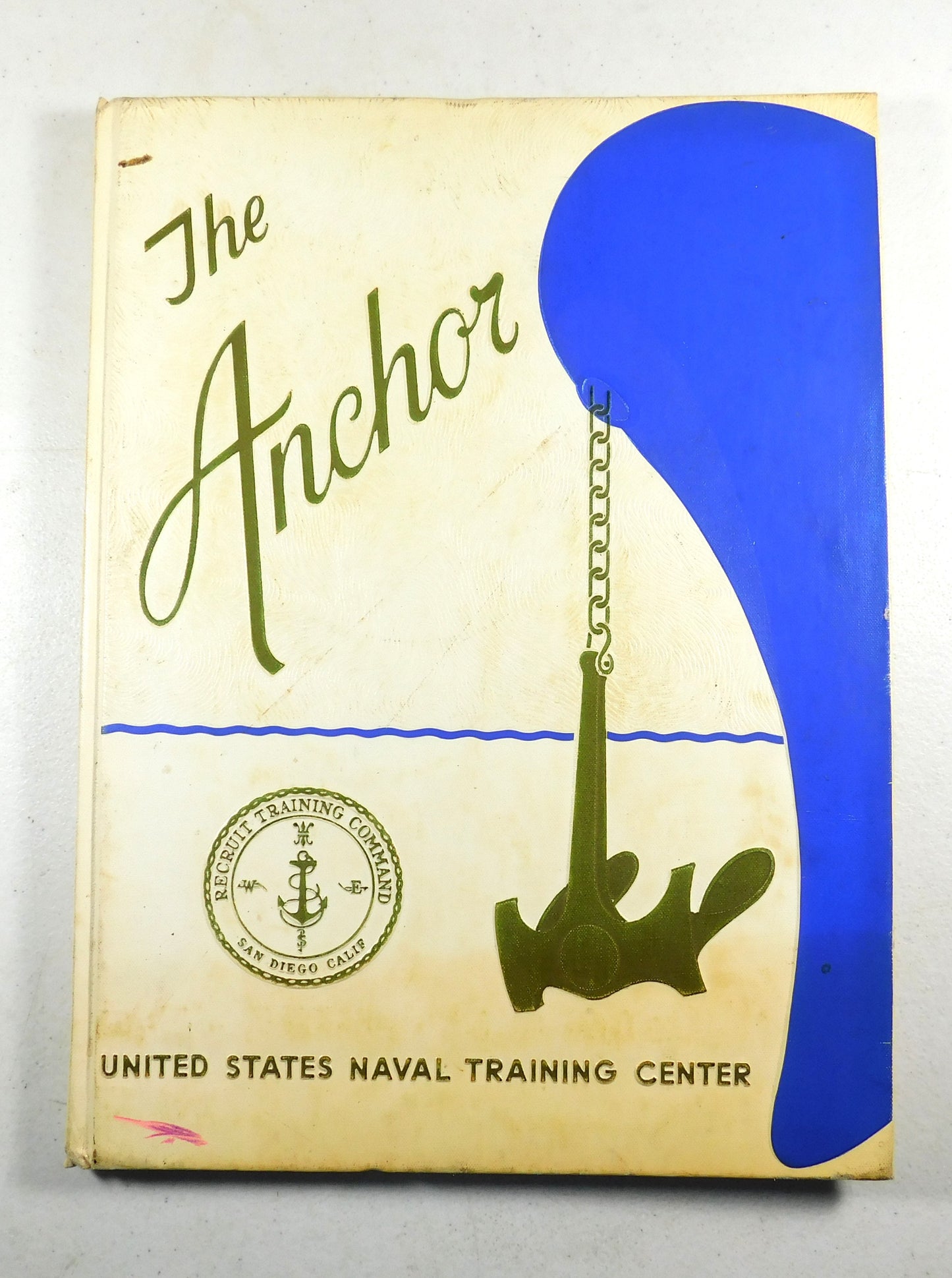 Vintage "The Anchor" United States Naval Training Center Book San Diego
