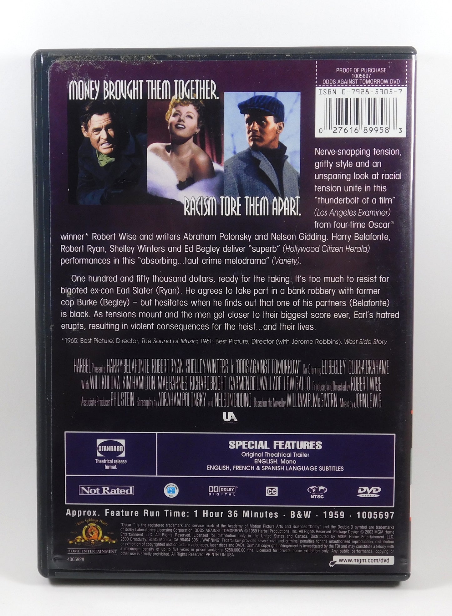 Odds Against Tomorrow (DVD, 2003)