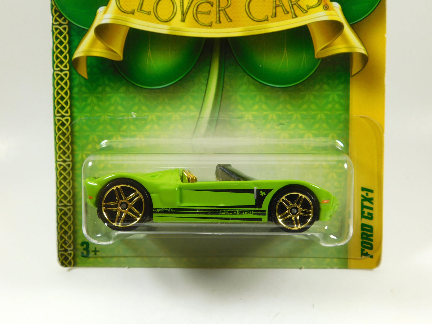 Hot Wheels Holligan and Ford GTX-1 Green Clover Cars