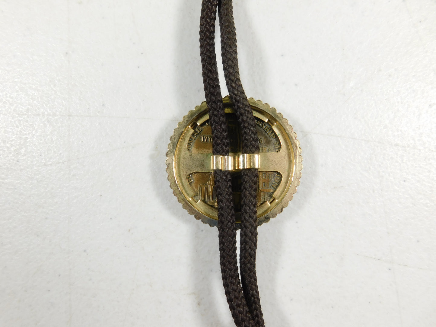 Vintage Indianapolis Valley Scottish Rite Medallion Coin Token Bolo Tie