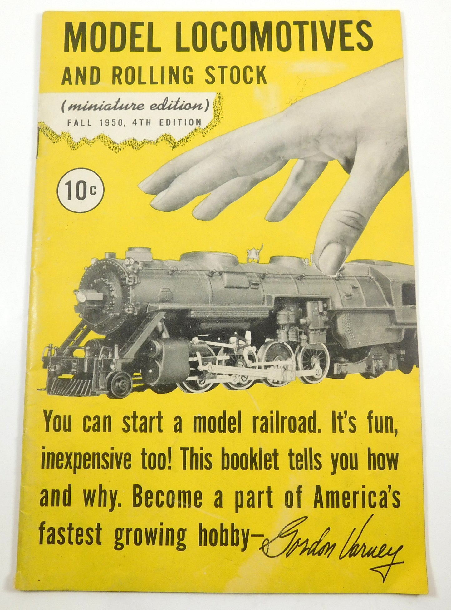 Vintage 1950 Model Locomotives and Rolling Stock Booklet Miniature Edition
