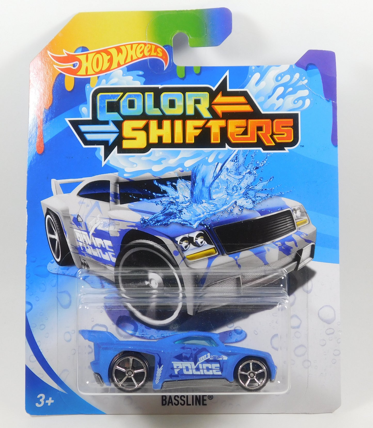 Hot Wheels Color Shifters Bassline Police Car