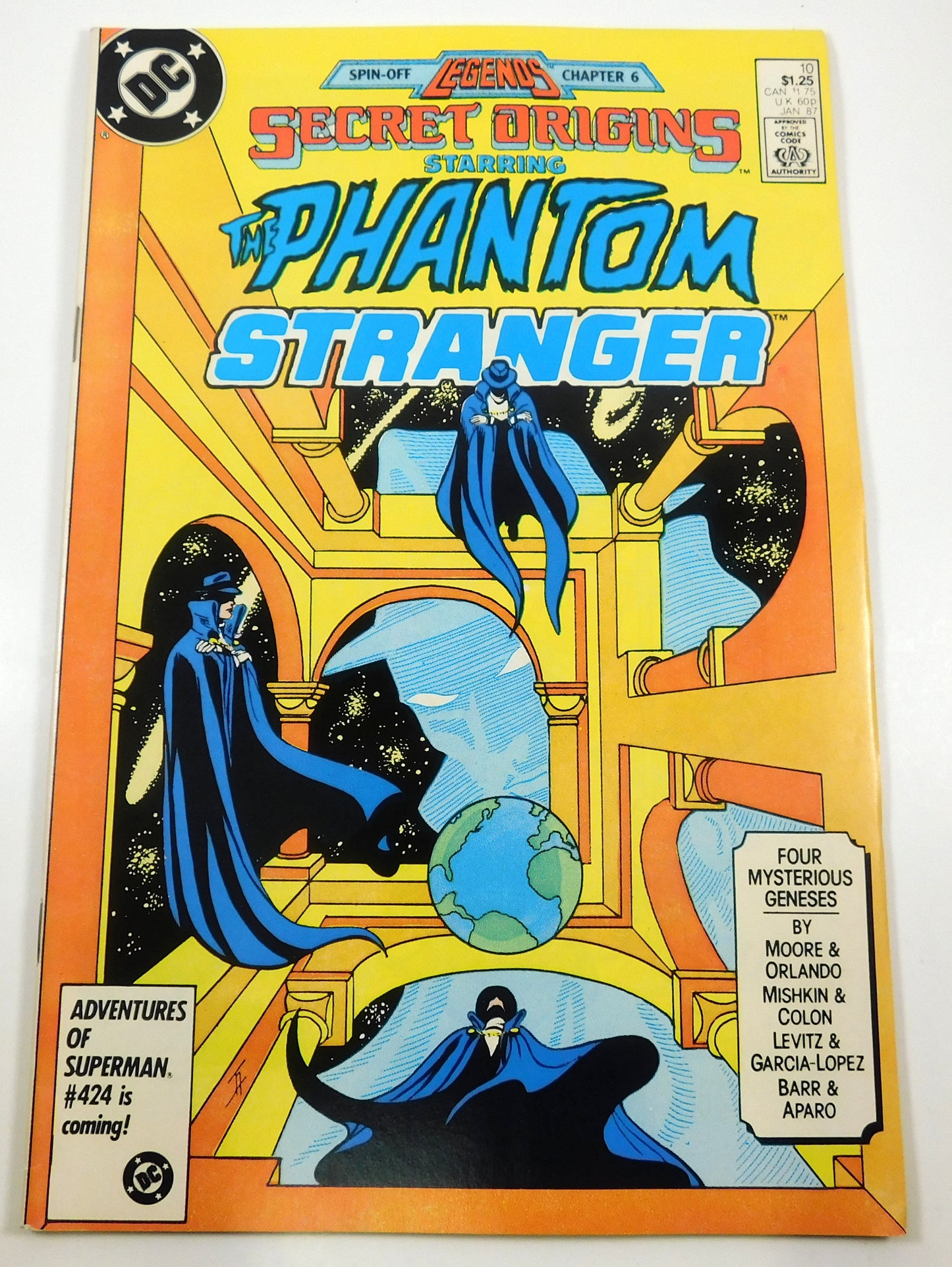 Vintage 1986 DC Secret Origins The Phantom Stranger #10 Jan Comic Book