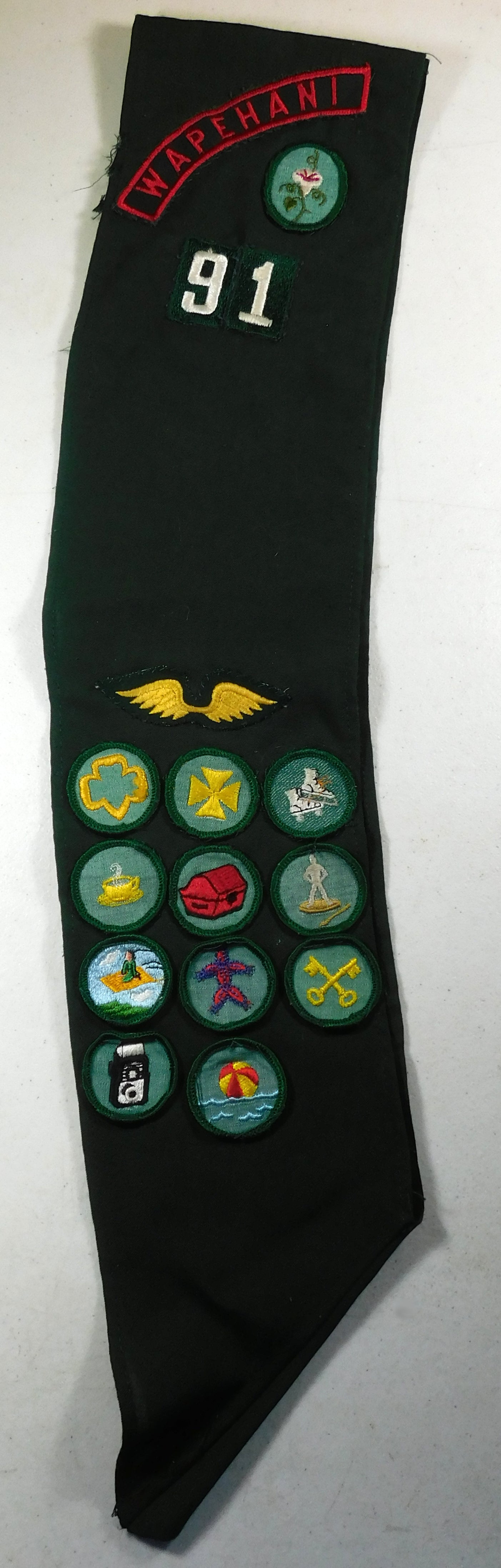 Vintage Boy Scouts Sash with Badges