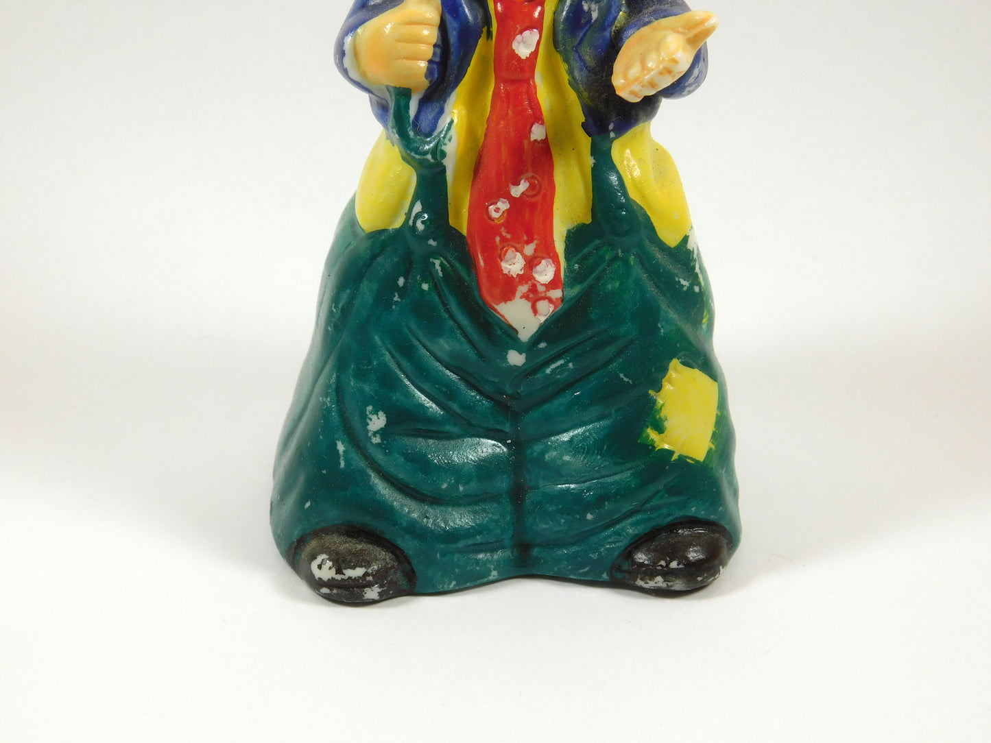 Vintage J. S. N. Sad Clown with Little Umbrella Bell